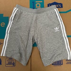 Adidas Gray Cotton Shorts. Size XL Youth